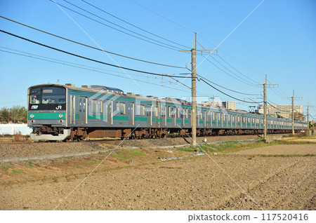 Kawagoe Line Minami-Furuya-Kawagoe JR East 205 series Hae10 train (Kawagoe) Kawagoe Line Minami-Furuya-Kawagoe JR East 205 series Hae10 train (Kawagoe) 117520416