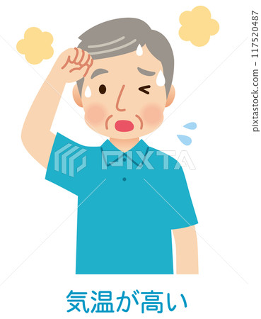 老年人因高溫出汗——中暑 117520487