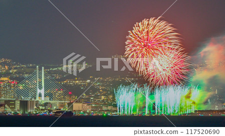 Ashiya Fireworks Festival photographed from Maishima 117520690
