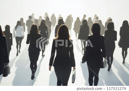 Working woman business woman back 117521279