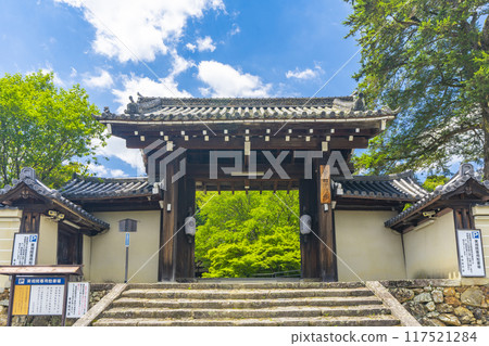 夏天的京都岩倉、實相院、秋葉和三門 117521284