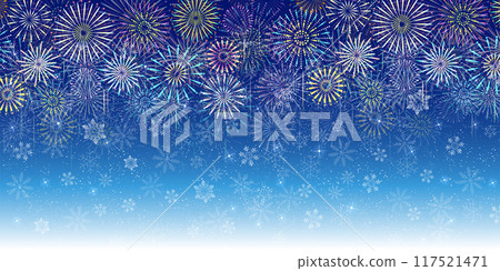 Snow Christmas winter light background 117521471