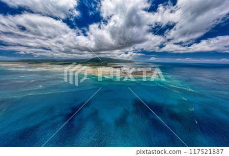 八重山群島 與那良水道 西表島 小濱島 空拍 117521887