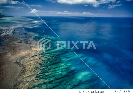 Yaeyama Islands, Yonara Channel, Iriomote Island, Kohama Island, aerial photography Yaeyama Islands, Yonara Channel, Iriomote Island, Kohama Island, aerial photography 117521889