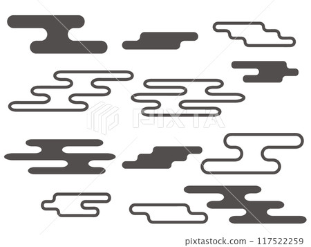 Pop Japanese-style clouds D Kasumi 117522259