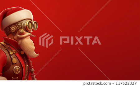 Santa Claus paper craft, Generative AI, AI images 117522327