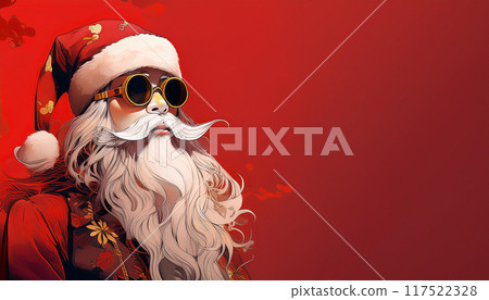 Santa Claus paper craft, Generative AI, AI images 117522328
