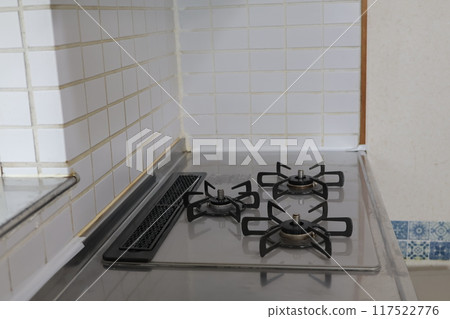 Newly replaced gas stove Newly replaced gas stove 117522776
