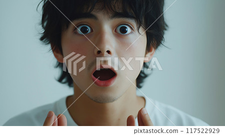 A man with a surprised expression 117522929