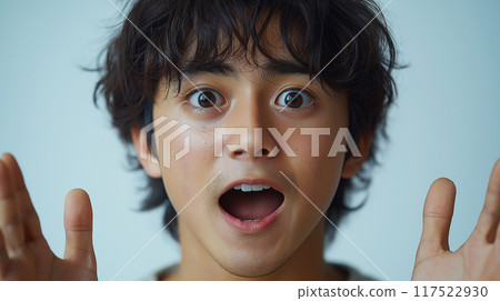 A man with a surprised expression 117522930