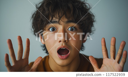A man with a surprised expression 117522939