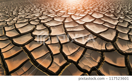 乾旱的地球、破裂的地球、生成人工智慧、人工智慧影像 117523601