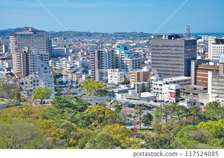 [從和歌山城俯瞰和歌山市] 和歌山縣和歌山市 117524085