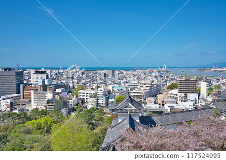 [從和歌山城俯瞰和歌山市] 和歌山縣和歌山市 117524095