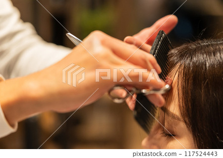 理髮師 美髮師 美女藝術家 117524443