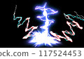 Lightning impact cartoon. 117524453