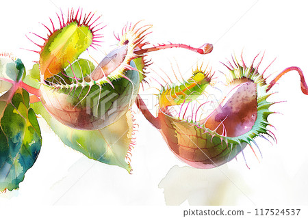 Beautiful (carnivorous plant) Venus flytrap 117524537