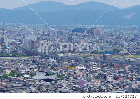 View of downtown Fukui from Hachimanyama Observatory View of downtown Fukui from Hachimanyama Observatory 117524728