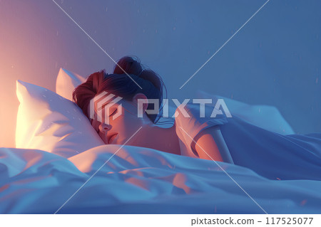 患有睡眠障礙的女性 117525077