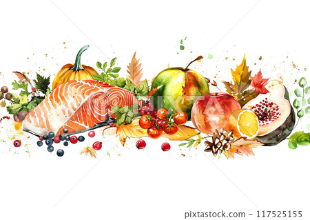 Delicious autumn food 117525155