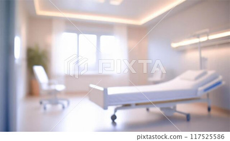 Hospital room bed 117525586