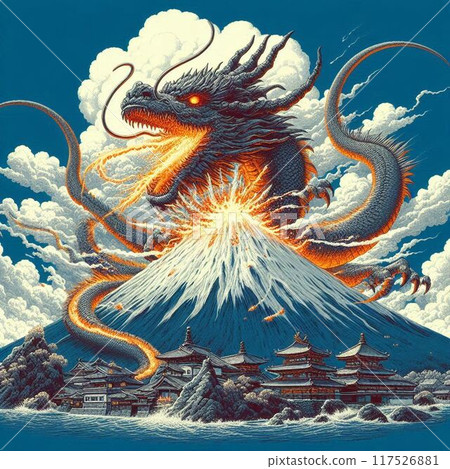 Fuji and the dragon 117526881