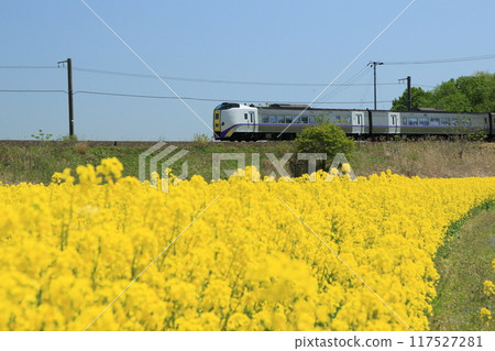 JR Hokkaido diesel express train JR Hokkaido diesel express train 117527281