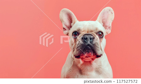 French bulldog on a solid background French bulldog on a solid background 117527572