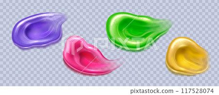 Toothpaste or gel product smears and drops Toothpaste or gel product smears and drops 117528074