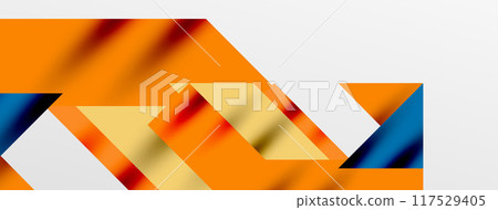 Minimal composition abstract lines and triangles background. Vector Illustration For Wallpaper, Banner, Background, Card, Book Illustration, landing page 117529405
