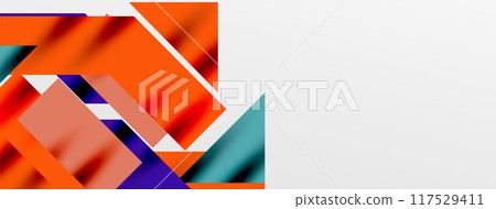 Minimal composition abstract lines and triangles background. Vector Illustration For Wallpaper, Banner, Background, Card, Book Illustration, landing page 117529411