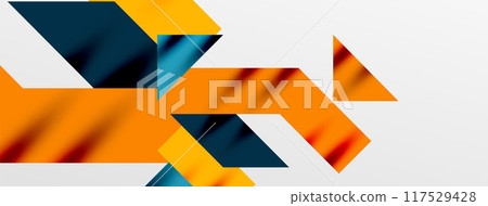 Dynamic lines and triangles. Vector Illustration For Wallpaper, Banner, Background, Card, Book Illustration, landing page 117529428