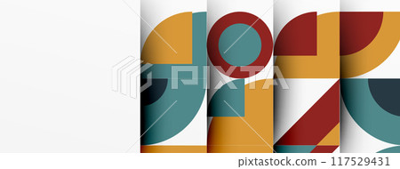 Modern geometrical abstract background - circles. Business or technology presentation design Modern geometrical abstract background - circles. Business or technology presentation design 117529431
