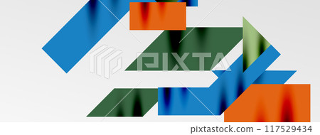 Minimal composition abstract lines and triangles background. Vector Illustration For Wallpaper, Banner, Background, Card, Book Illustration, landing page Minimal composition abstract lines and triangles background. Vector Illustration For Wallpaper, Banner, Background, Card, Book Illustration, landing page 117529434