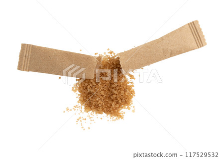 cane sugar isolated on white background 117529532