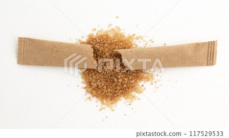 cane sugar isolated on white background 117529533