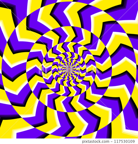 Optical illusion pattern. Colorful hypnotic abstract swirl Optical illusion pattern. Colorful hypnotic abstract swirl 117530109