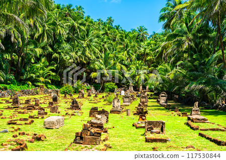 Cemetery on Ile Saint Joseph - Salvation Islands in French Guiana, South America 117530844
