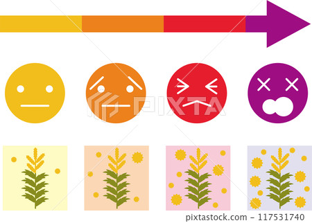 Template material for pollen dispersion index from ragweed for autumn hay fever 117531740