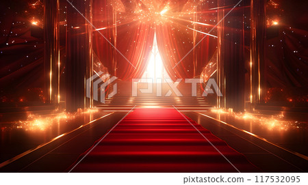 Red Carpet Festival Scene Vibrant AI Artwork 117532095