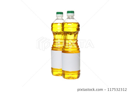 PNG, Sunflower oil in plastic bottles, isolated on white background PNG, Sunflower oil in plastic bottles, isolated on white background 117532312