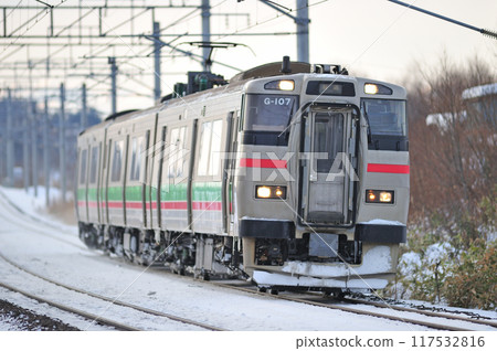 Chitose Line, Eniwa-Kitahiroshima, JR Hokkaido, 731 series, G-107 formation (Sapporo) 117532816
