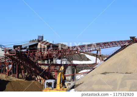 Crushed stone factory Construction material production site 117532920