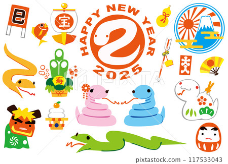 2025 年蛇年插畫集 117533043