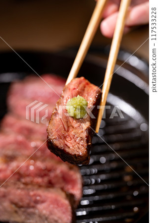 Steak, Yakiniku, Wasabi 117533228