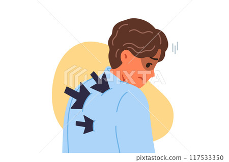 Betrayal and wounded back upset business man and kills motivation and desire to work with people Betrayal and wounded back upset business man and kills motivation and desire to work with people 117533350