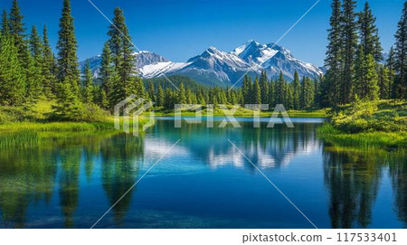 Beautiful background of nature and water 117533401