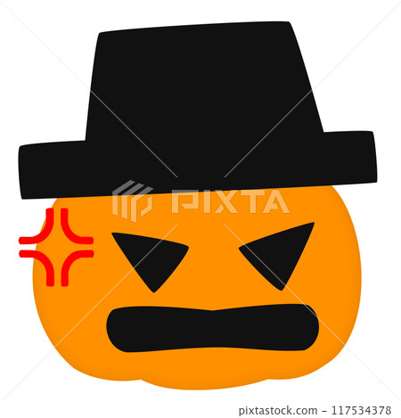Halloween pumpkin face angry Halloween pumpkin face angry 117534378