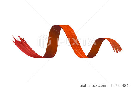 Abstract 3d illustration depicting a beautiful red paint isolated on a white background Abstract 3d illustration depicting a beautiful red paint isolated on a white background 117534841