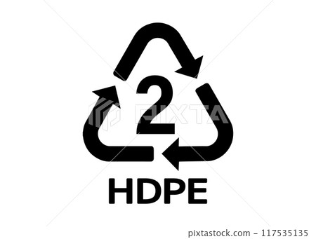 回收標誌 PET瓶號2材質展示 識別標記 圖示材質 117535135
